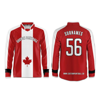 Canadian Flag Paintball Jersey PJ-929 (Min. Order 2 Pcs., Free Worldwide Shipping)