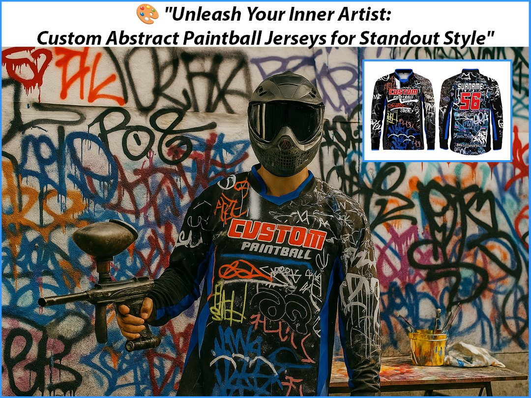 Custom Abstract Art Paintball Jerseys for Standout Style