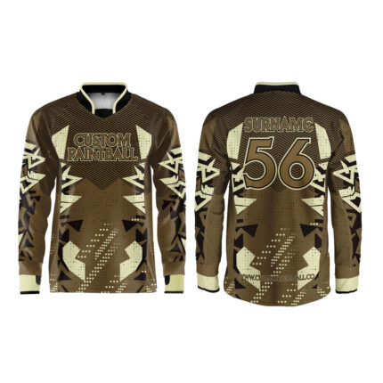 Brown Camo Paintball Jersey PJ-946 (Min. Order 2 Pcs., Free Worldwide Shipping)