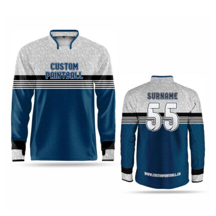 Blue Grey Paintball Jersey PJ-994: Strategic Style, Elite Performance