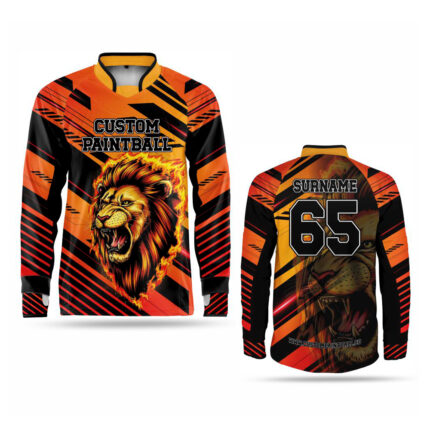 Tiger Paintball Jerseys PJ-982: Unleash Your Feline Fury