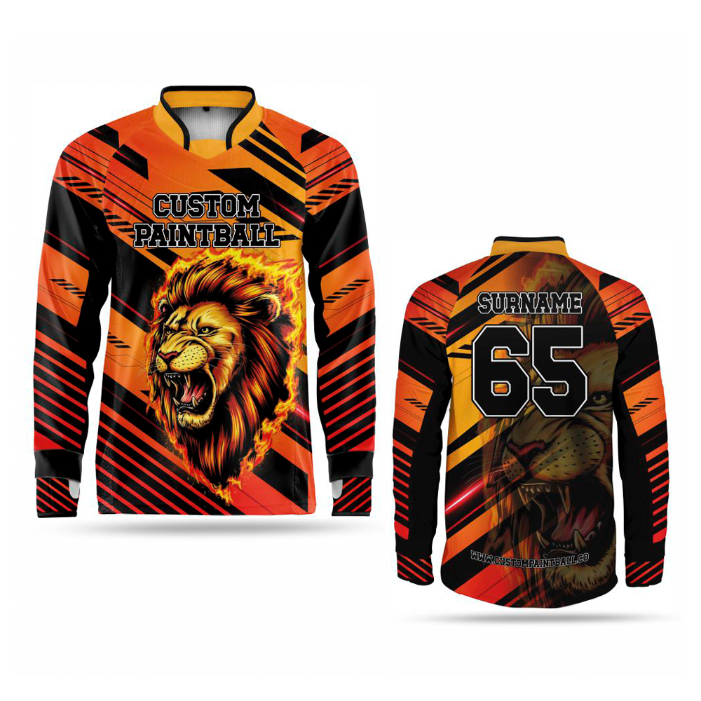 Tiger-Paintball-Jerseys Tiger Paintball Jerseys PJ-982: Unleash Your Feline Fury