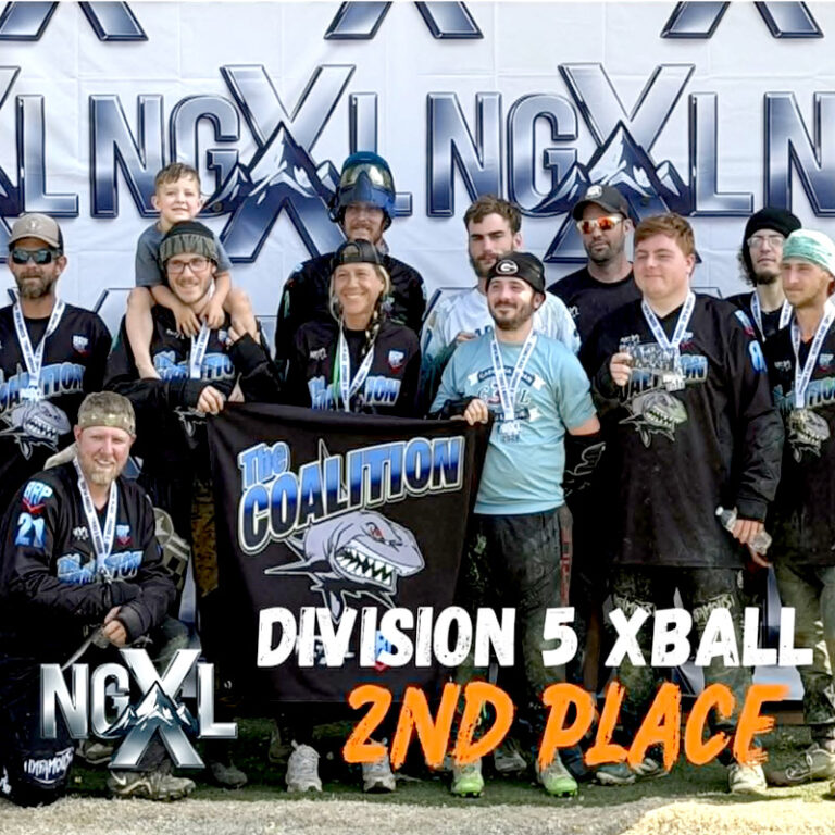 The Coalition Paintball Team is in a happy mood after winning 2nd place in NGXL Division 5 Xball Games