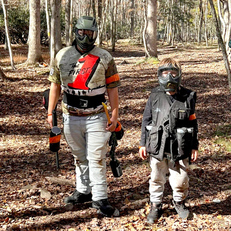 The image shows the inclusive paintball apparel products from custompaintball.co