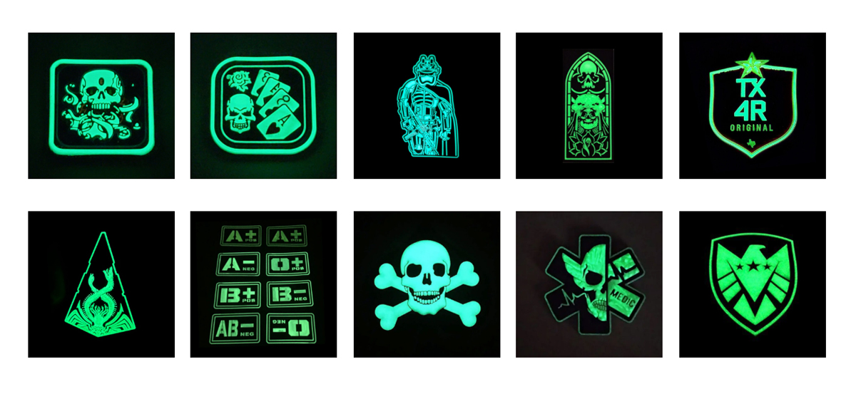 High Quality Durable Night Glow Patches from CustomPaintball.Co