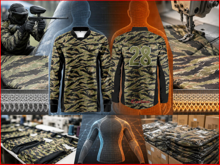 Camo Paintball Jerseys Manufacturing Blueprint