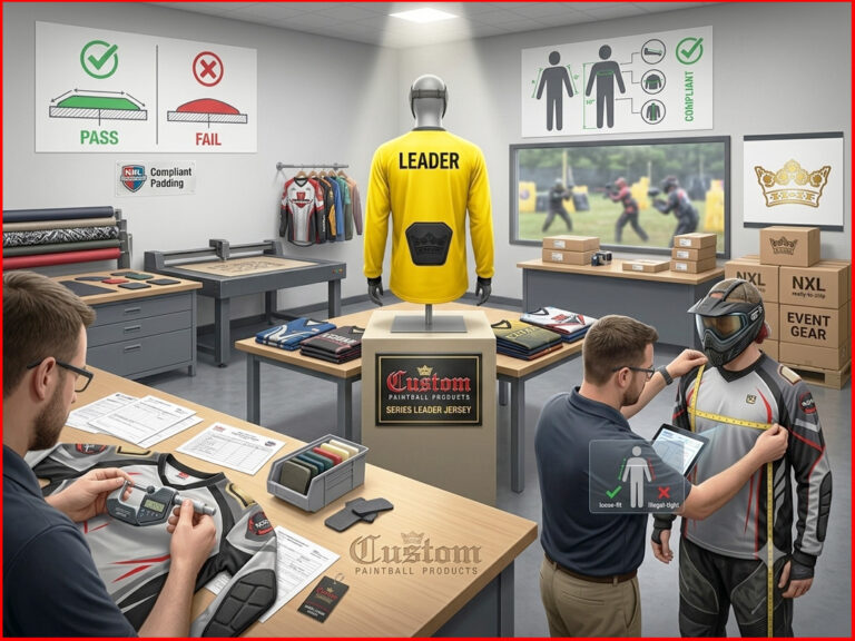Full breakdown of NXL jersey rules: padding limits, the yellow jersey rule, and fit requirements