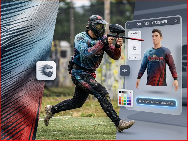 Kinetic Paintball Jerseys: Speed Line & Gradient Design Guide